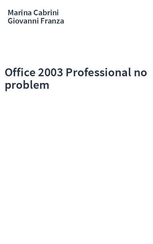Office 2003 Professional no problem