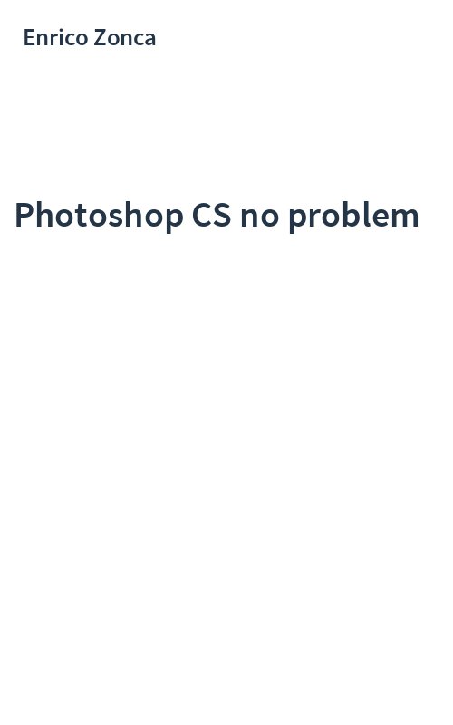 Photoshop CS no problem