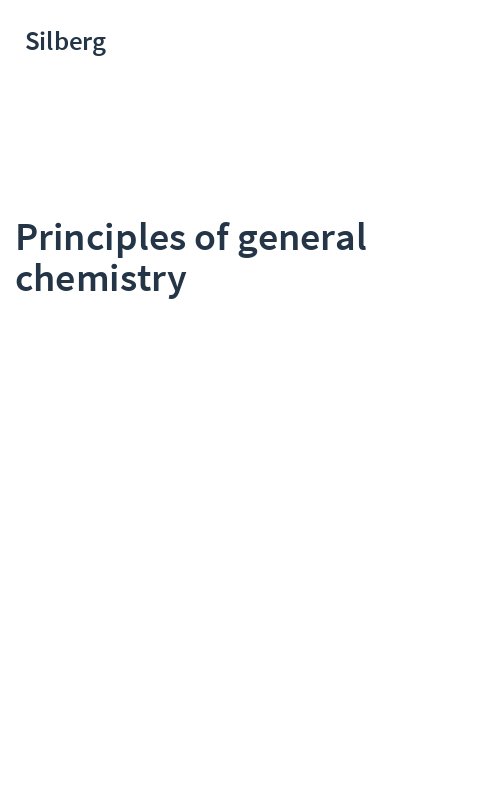 Principles of general chemistry
