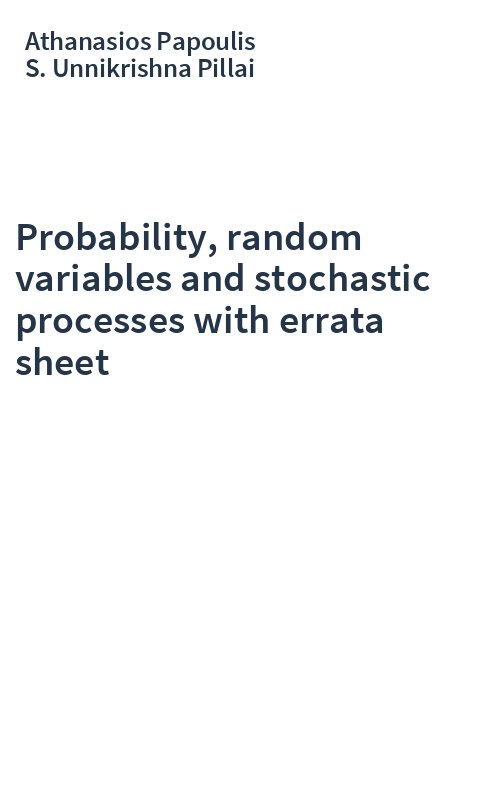 Probability, random variables and stochastic processes with errata sheet