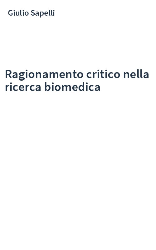 Ragionamento critico nella ricerca biomedica