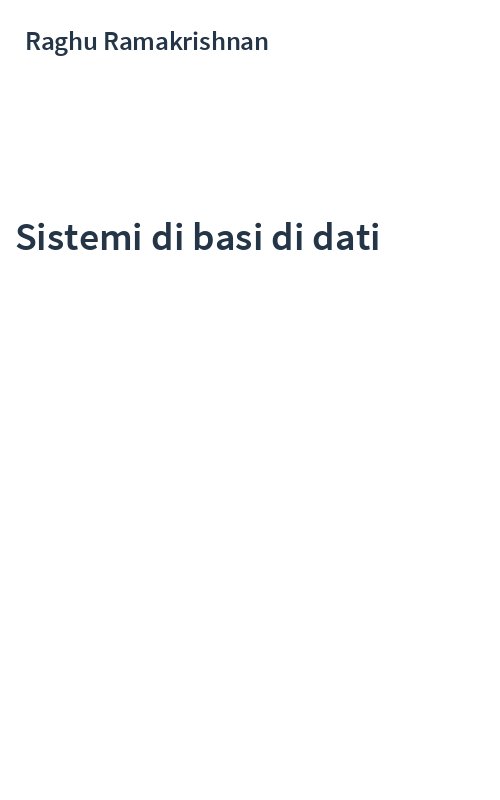 Sistemi di basi di dati