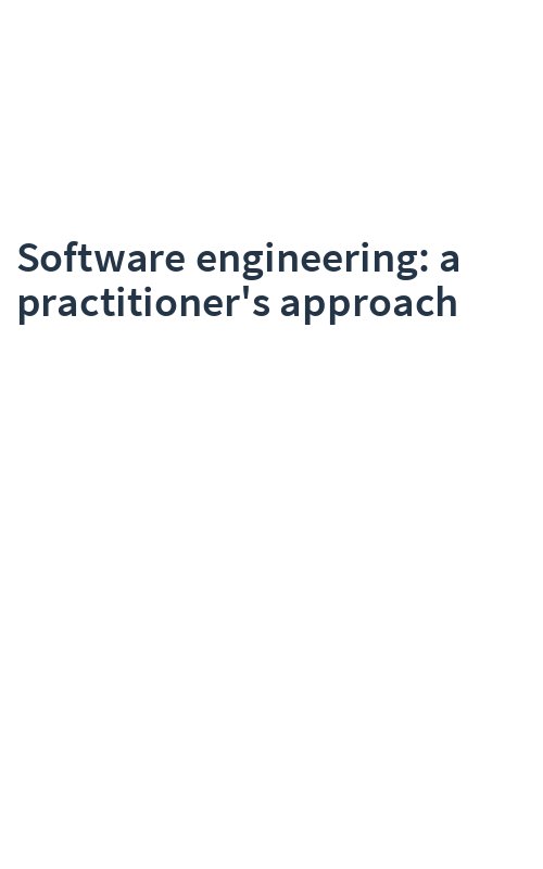 Software engineering: a practitioner's approach