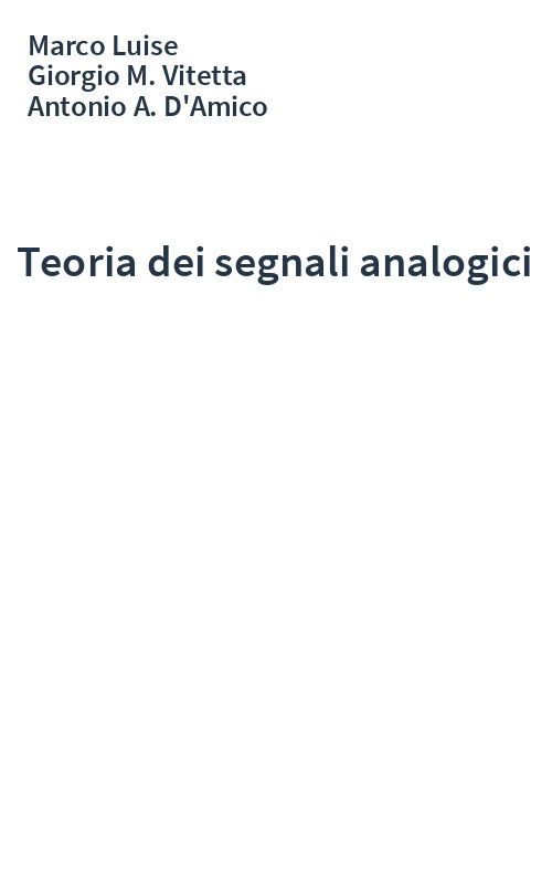 Teoria dei segnali analogici