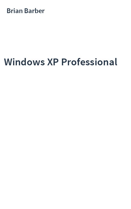 Windows XP Professional