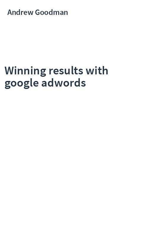 Winning results with google adwords