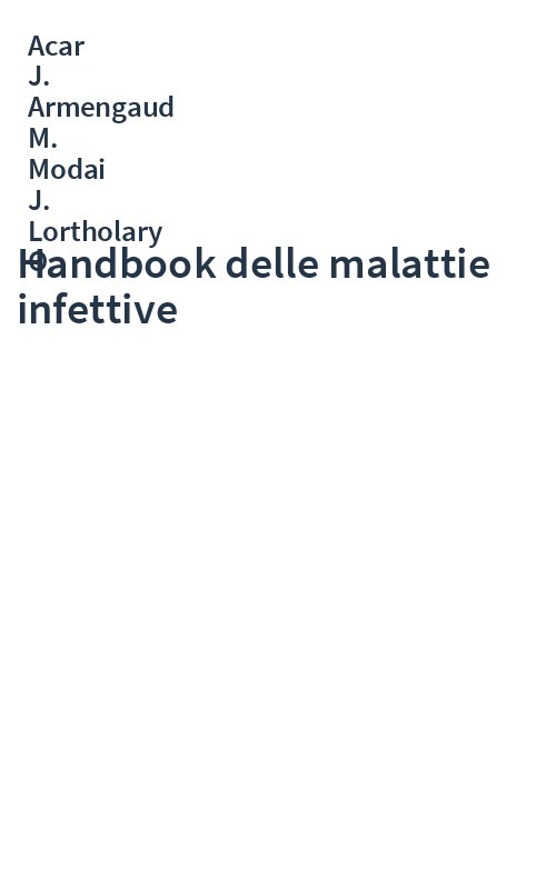 Handbook delle malattie infettive