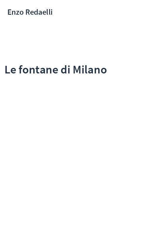 Le fontane di Milano