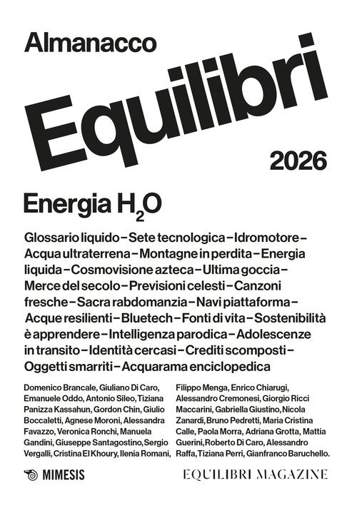 Almanacco equilibri 2026. Energia H2O