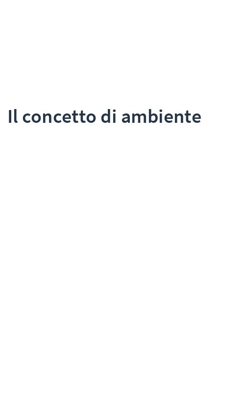 Il concetto di ambiente