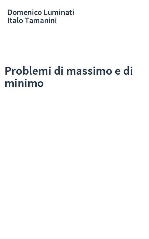 Problemi di massimo e di minimo
