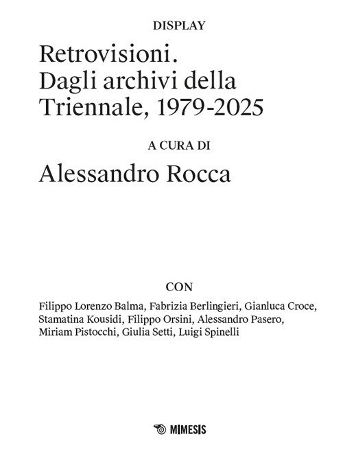Retrovisioni. Dagli archivi della Triennale, 1979-2025