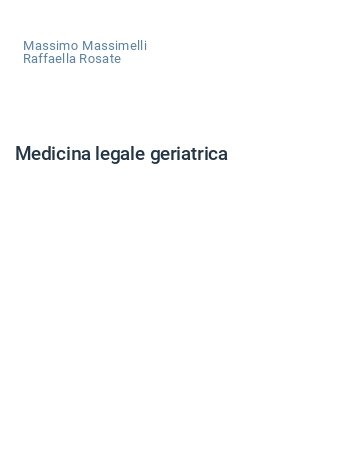 Medicina legale geriatrica