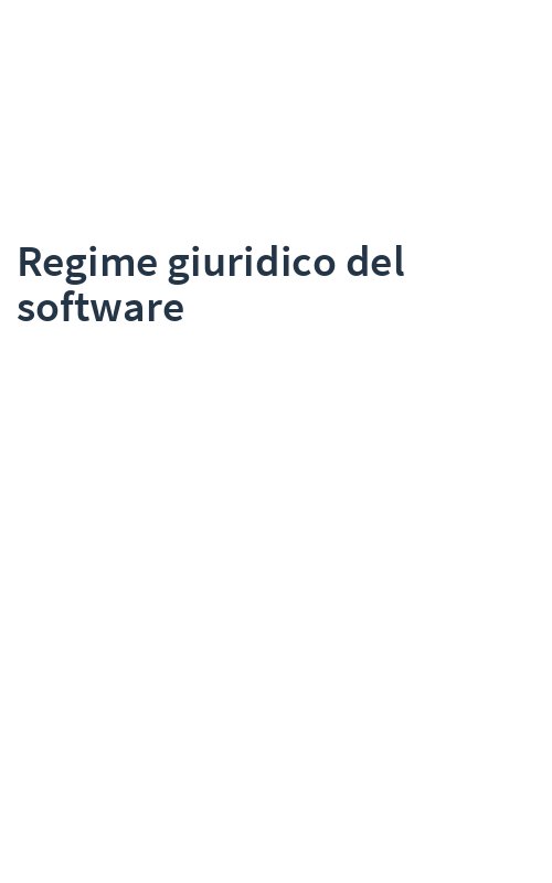 Regime giuridico del software