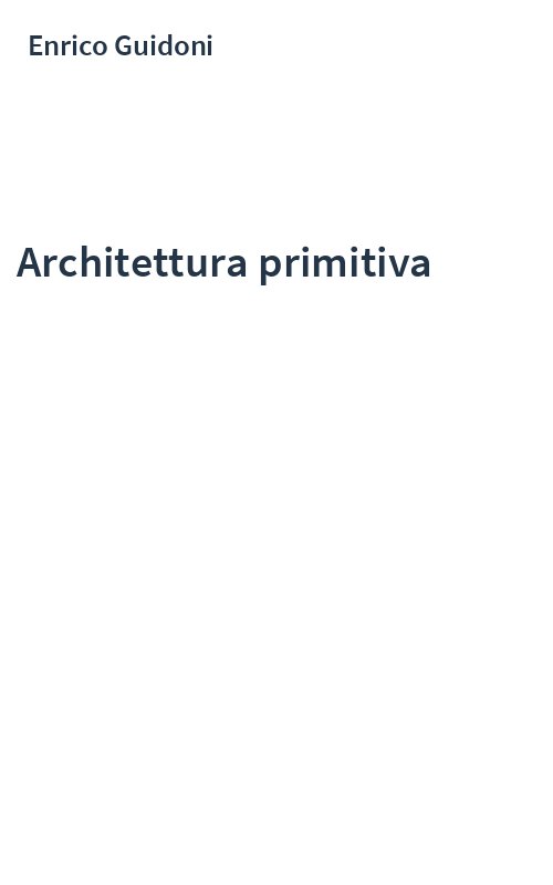 Architettura primitiva