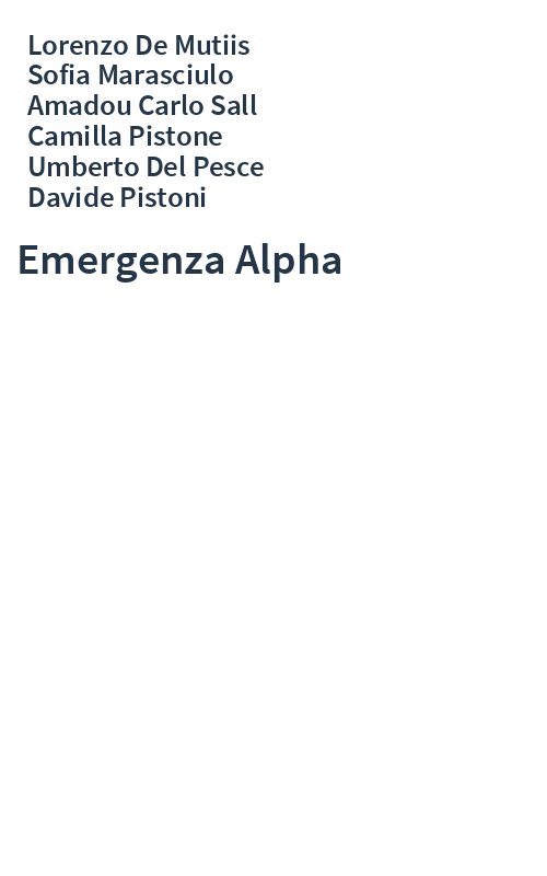 Emergenza Alpha