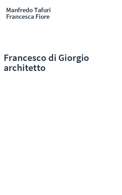 Francesco di Giorgio architetto