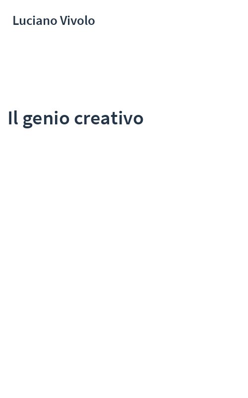 Il genio creativo