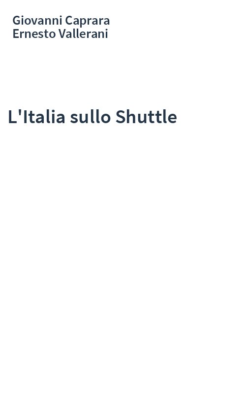 L'Italia sullo Shuttle