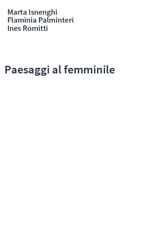 Paesaggi al femminile
