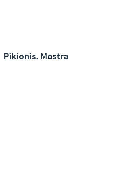 Pikionis. Mostra