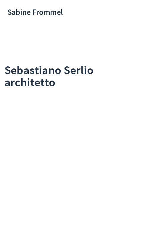 Sebastiano Serlio architetto