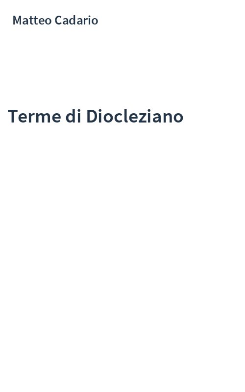 Terme di Diocleziano
