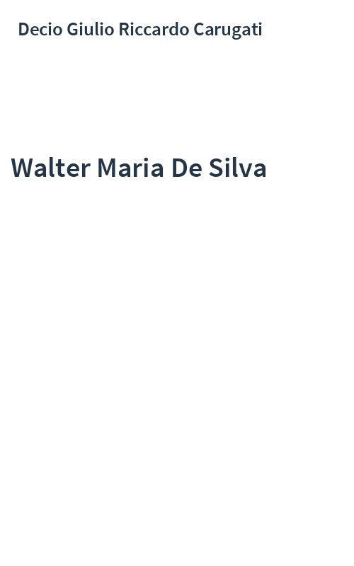 Walter Maria De Silva