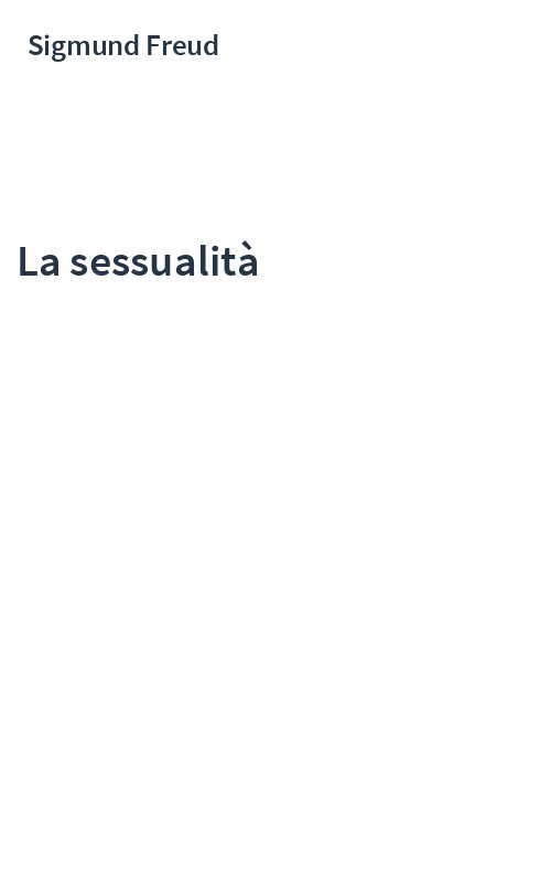 La sessualità