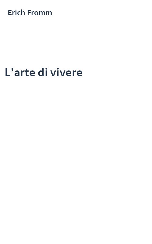 L'arte di vivere