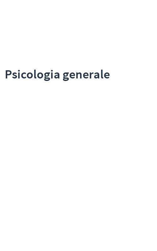 Psicologia generale