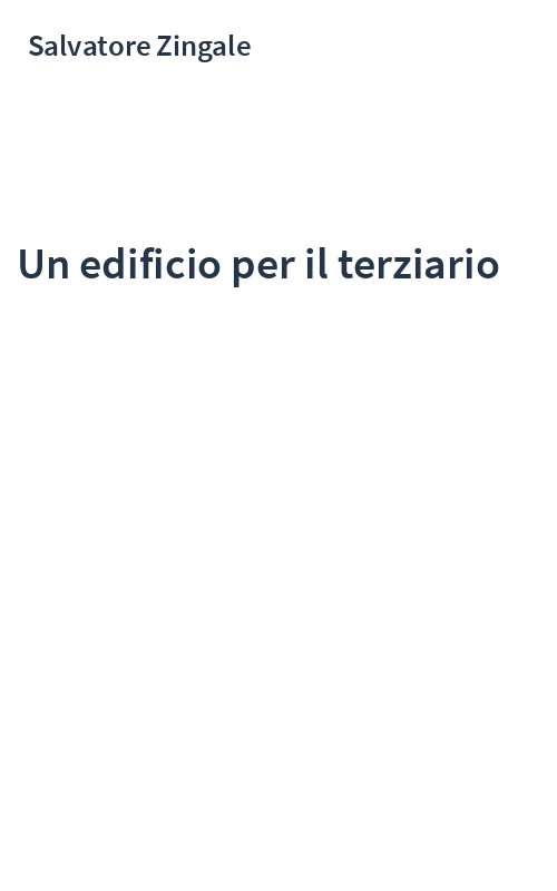 Un edificio per il terziario