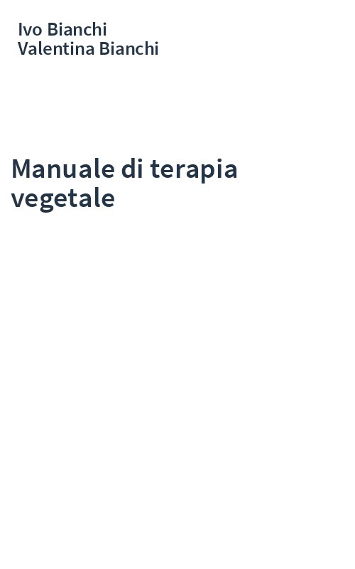Manuale di terapia vegetale