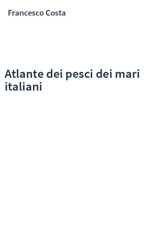 Atlante dei pesci dei mari italiani