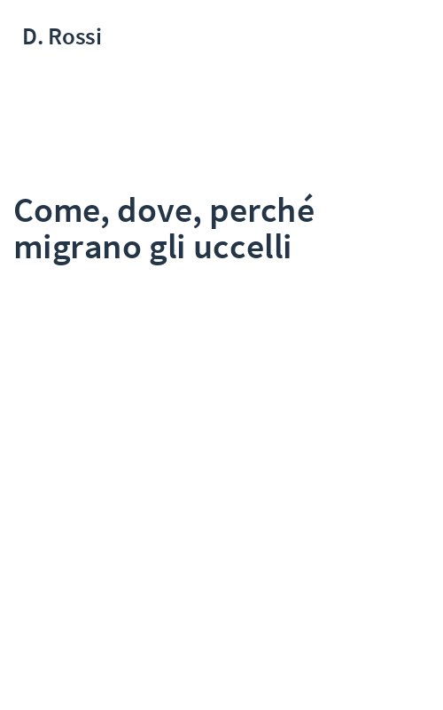 Come, dove, perché migrano gli uccelli