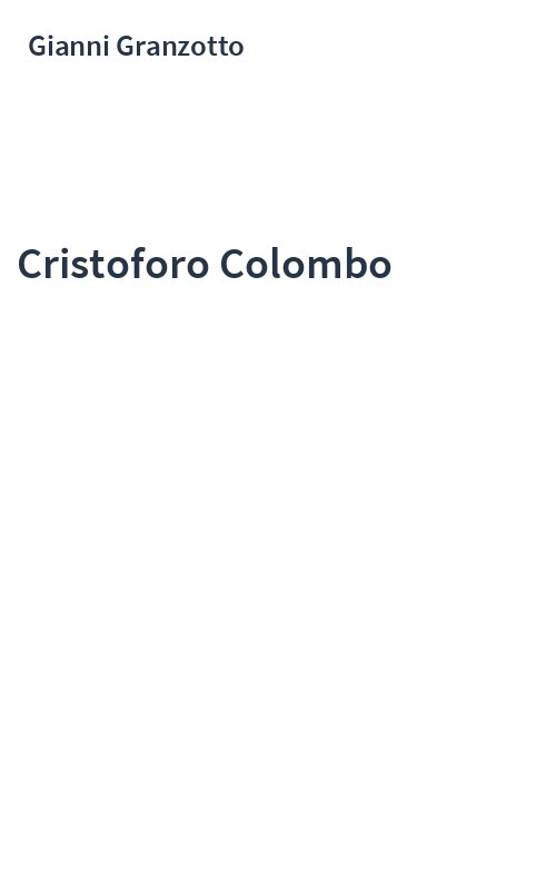 Cristoforo Colombo
