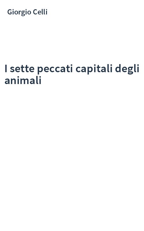 I sette peccati capitali degli animali