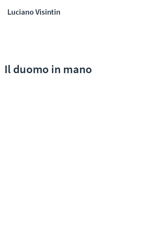 Il duomo in mano