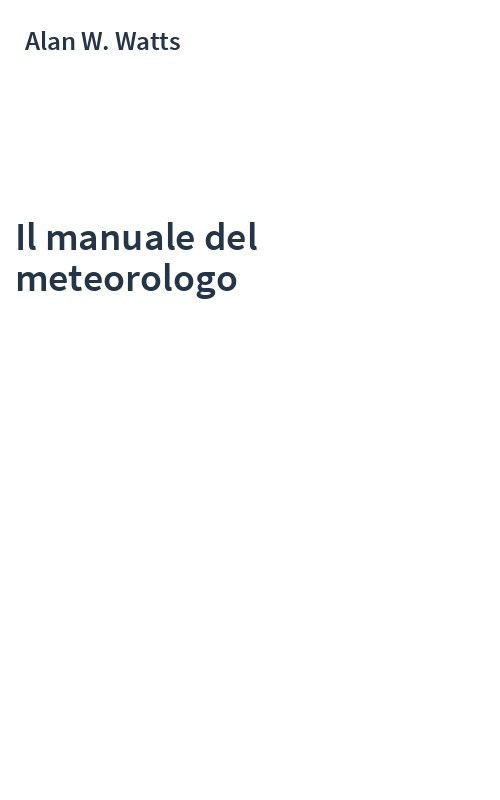 Il manuale del meteorologo