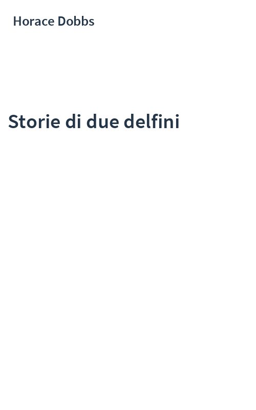 Storie di due delfini