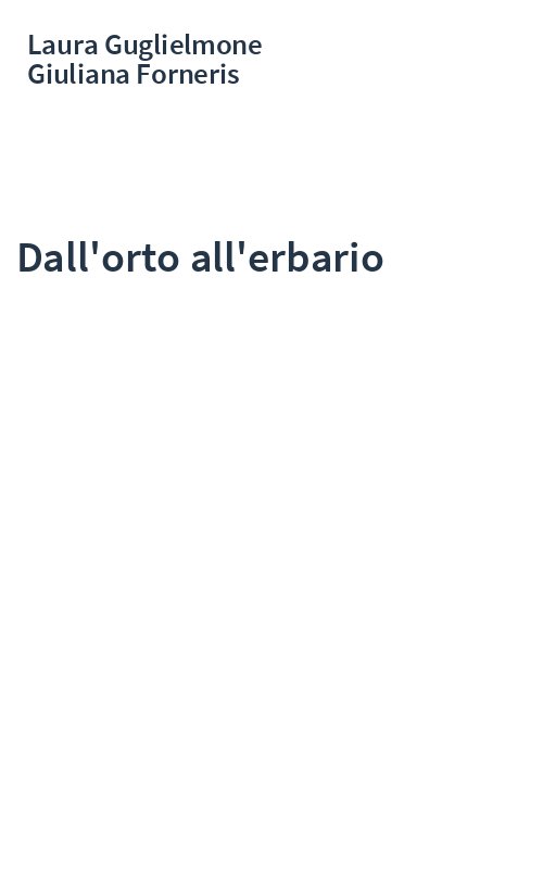 Dall'orto all'erbario