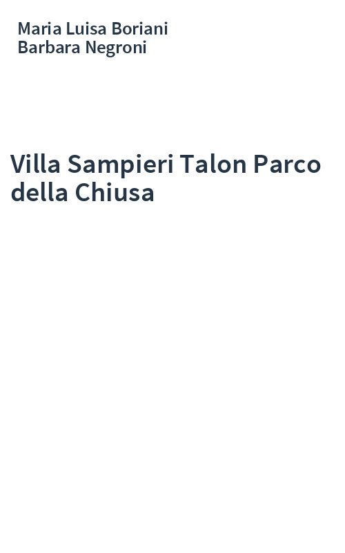 Villa Sampieri Talon Parco della Chiusa