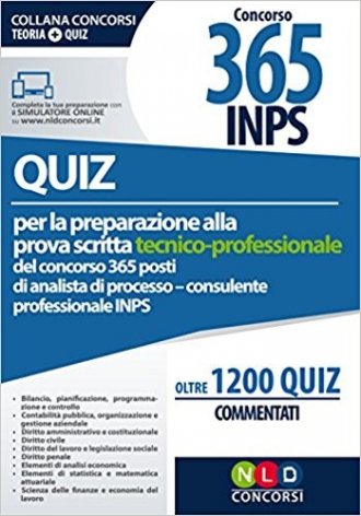 Concorso 365 funzionari INPS. Quiz prova scritta tecnico professionale