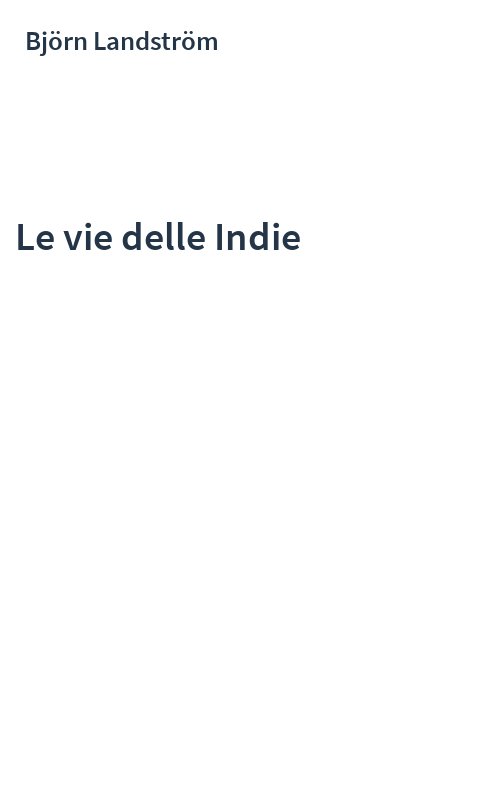 Le vie delle Indie