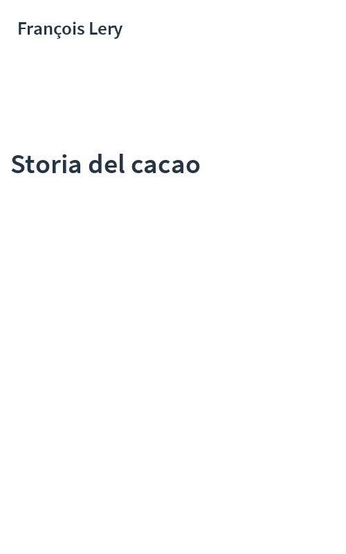 Storia del cacao