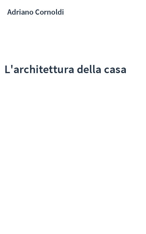 L'architettura della casa