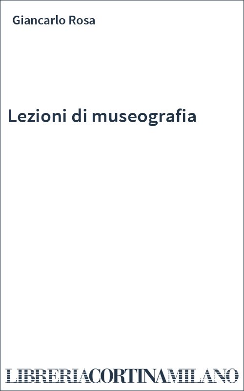 Lezioni di museografia
