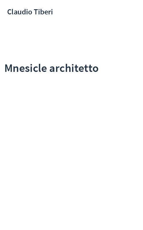 Mnesicle architetto