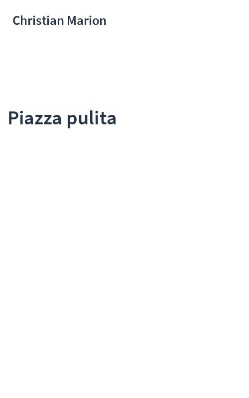 Piazza pulita
