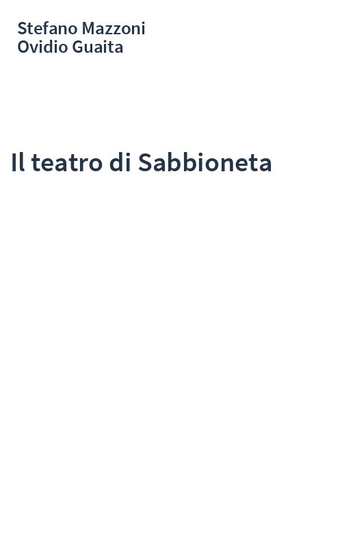 Il teatro di Sabbioneta